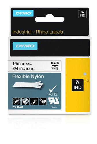 DYMO Nylon Flexible IND, 19mm x 3.5m (18489)