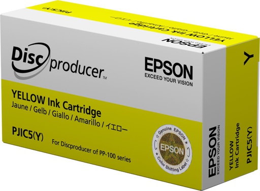 Epson Discproducer Ink Cartridge, Yellow (MOQ=10) (C13S020451)