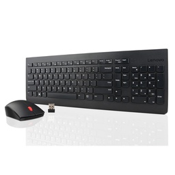 [5774382] Lenovo Ensemble clavier et souris sans fil Essential, canadien-français, noir