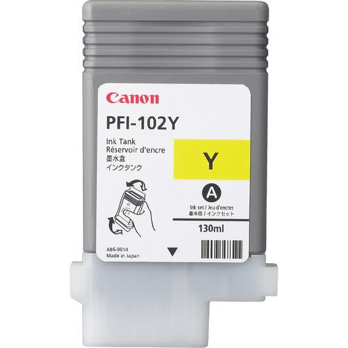 Canon PFI-102Y, Pigment-based ink, 130 ml (0898B001)