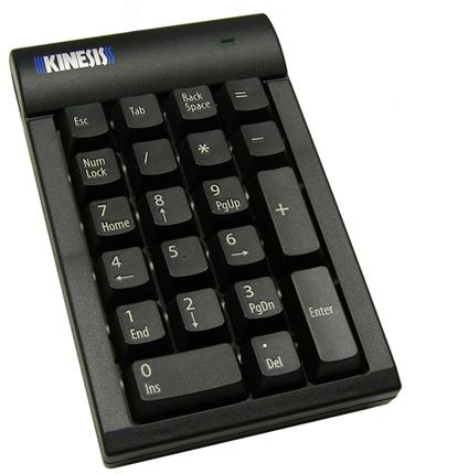 Kinesis Low-Force Keypad, USB, 20, PC/serveur, 1,82 m, Noir (AC210USB-BLK)