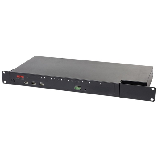 APC KVM1116R, Ethernet LAN, Rack mounting, 1U, Black
