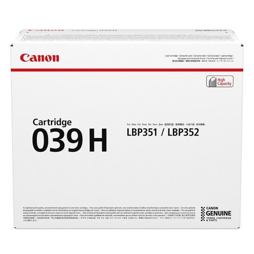 Canon Cartouche de toner 039H (0288C001)