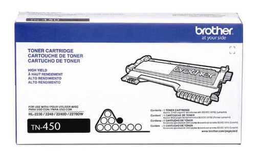 Brother TN-450, 2600 pages, Noir, 1 pièce(s) (TN450)