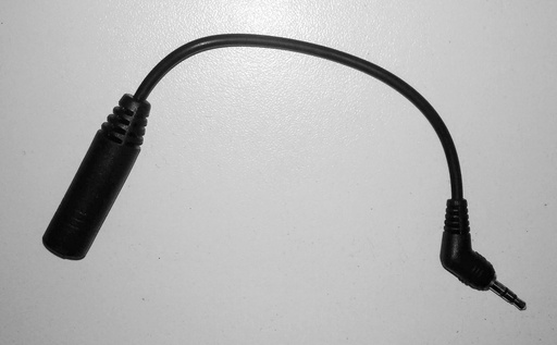 Câble adaptateur jack audio stéréo mâle 2,5 mm vers femelle 3,5 mm pour casque
