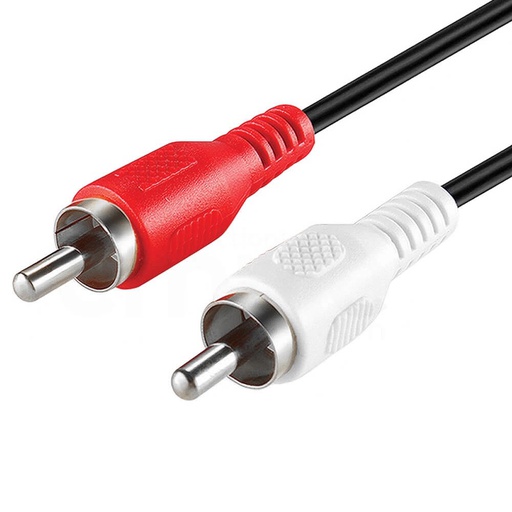 2 RCA Male to 2 RCA Male Stereo Audio Cable 25 ft
