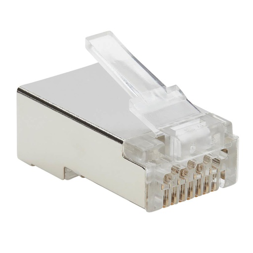Tripp Lite Cat6 RJ45 Pass-Through FTP Modular Plug, 100 Pack (N232-100-FTP)