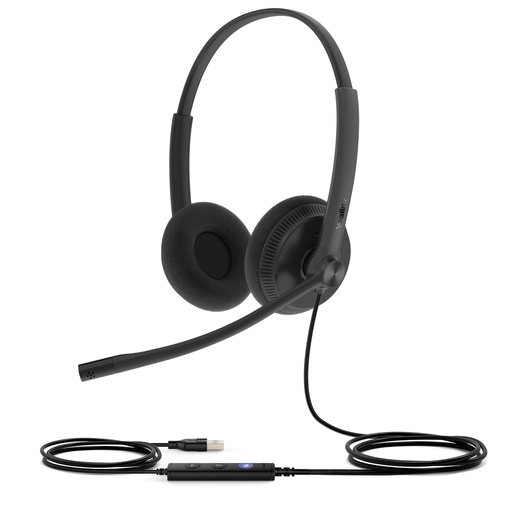 Yealink UH34 Lite Dual Teams, D28mm, 20Hz - 20kHz, 32Ω (UH34LITEDUOTEAMS)