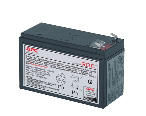 APC Cartouche de batterie de rechange #17, 108 VAh, Noir (RBC17)
