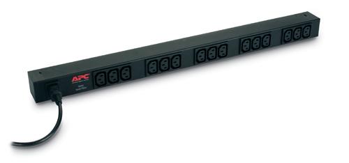 APC PDU en rack, de base, zéro U, 10 A, 230 V, (15) C13 (AP9568)