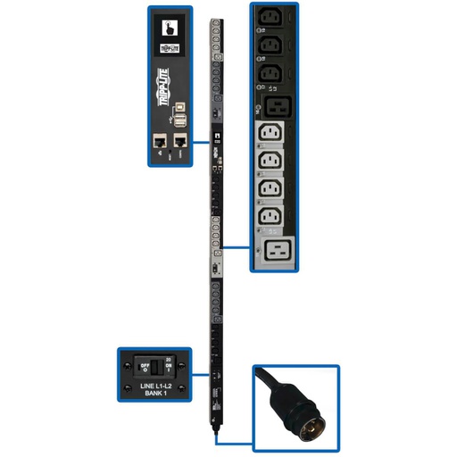 Unité de distribution électrique (PDU) Tripp Lite PDU3EVS6L2130