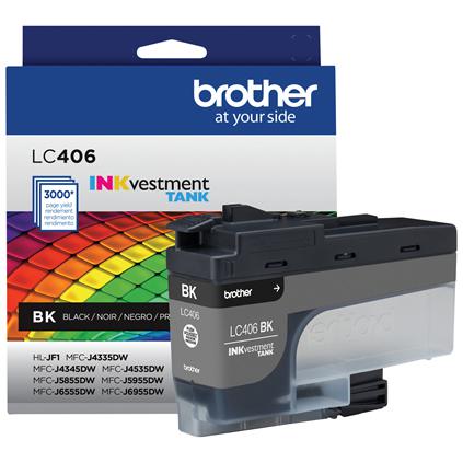 Brother LC406BKS, Standard Yield, 3000 pages, 1 pc(s), Single pack