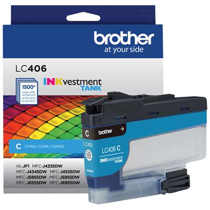Brother LC406CS, Standard Yield, 1500 pages, 1 pc(s), Single pack
