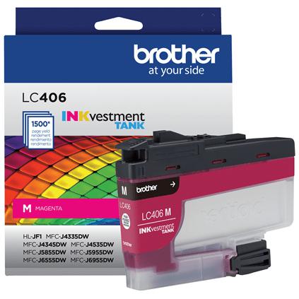 Brother LC406MS, Rendement standard, 1500 pages, 1 pièce(s), Paquet unique