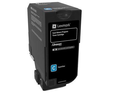 Lexmark Cyan Return Program Toner Cartridge (74C10C0)