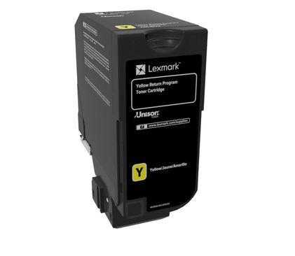 Lexmark Yellow Return Program Toner Cartridge (74C10Y0)
