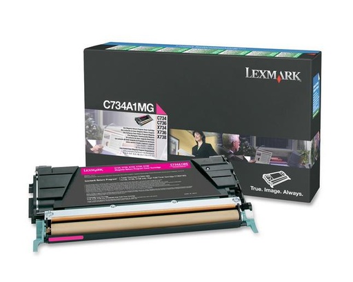 Lexmark C734A1MG, 6000 pages, Magenta, 1 pièce(s)