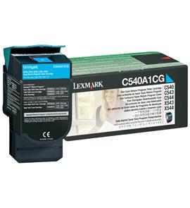 Lexmark C54x, X54x Cyan Return Programme Toner Cartridge (1K) (C540A1CG)