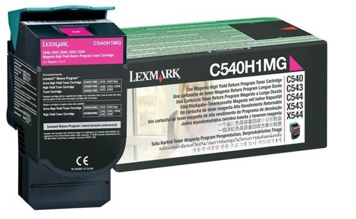 Lexmark C540H1MG, 2000 pages, Magenta, 1 pièce(s)