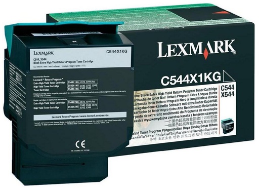 Lexmark C544X1KG, 6000 pages, Noir