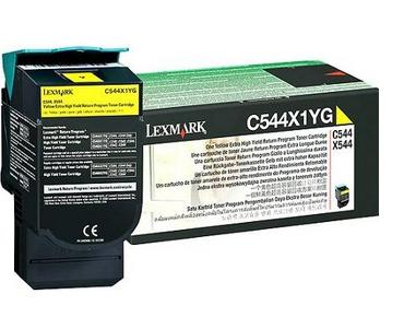Lexmark C544, X544 Yellow Extra High Yield Return Programme Toner Cartridge (4K)