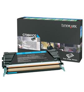 Lexmark C736H1CG, 10000 pages, Cyan, 1 pc(s)