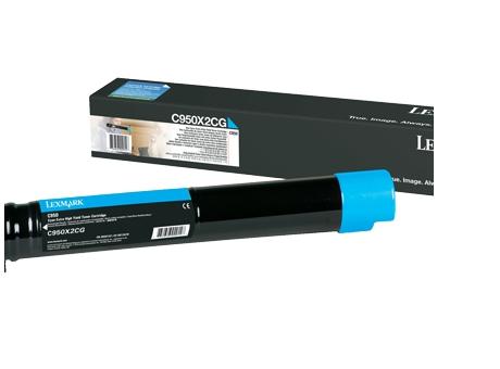 Lexmark C950 Cartouche très haute capacité Cyan (C950X2CG)