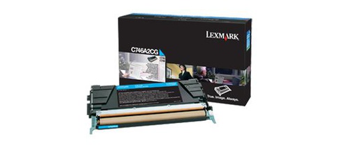 Lexmark Cartouche de toner cyan C746, C748 (C746A2CG)