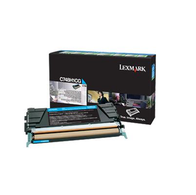 Lexmark C748H1CG, 10000 pages, Cyan, 1 pc(s)