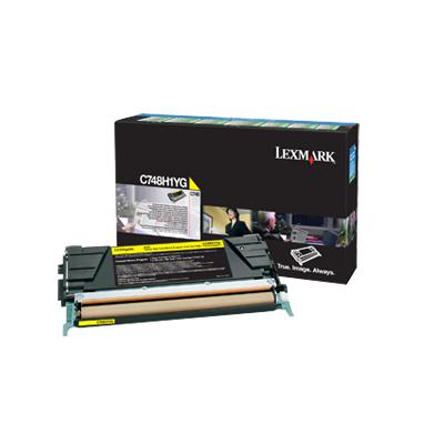 Lexmark C748H1YG, 10000 pages, Yellow, 1 pc(s)