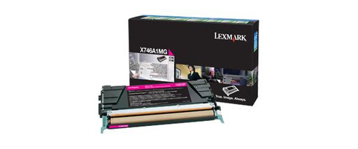 Lexmark X746A1MG - Magenta, 7 000 pages, noir