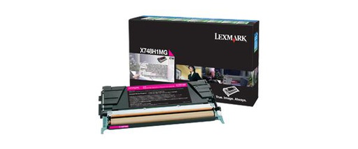 Lexmark X748H1MG - Magenta, 10000 Pages, Black
