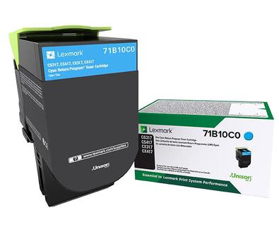 Lexmark 71B10C0, Cyan, 1 pièce(s)