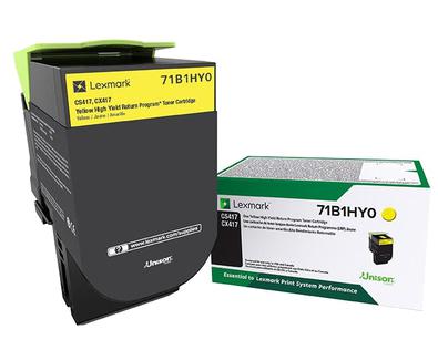 Lexmark 71B1HY0, Yellow, 1 pc(s)