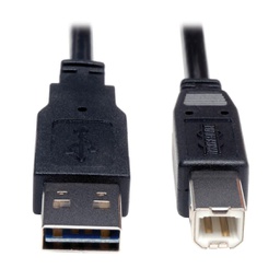 [5157621] Tripp Lite UR022-003, 0,91 m, USB A, USB B, USB 2.0, Mâle/Mâle, Noir