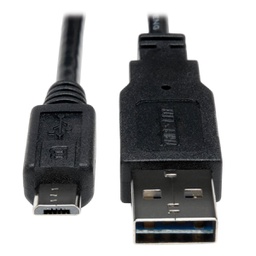 [5157627] Tripp Lite UR050-006, 1,83 m, USB A, Micro-USB B, USB 2.0, Mâle/Mâle, Noir