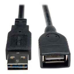 [5161171] Tripp Lite UR024-006, 1,83 m, USB A, USB A, USB 2.0, Mâle/Femelle, Noir