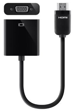 Belkin F2CD058, HDMI, VGA (D-Sub), Noir, Mâle/Femelle