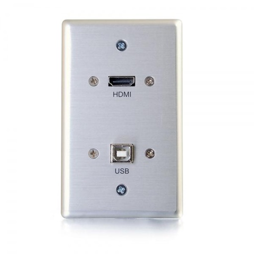C2G HDMI/USB-B, 70x115mm, 120g, Aluminium (39874)