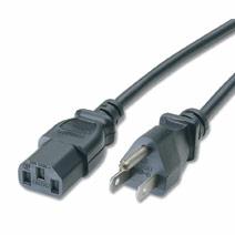 C2G Universal Power Cord, Black 3ft (03129)