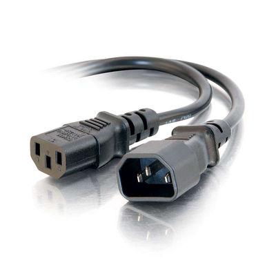 C2G 4ft Computer 18 AWG Power Cord Extension, 1,21 m, Coupleur C14 (03145)