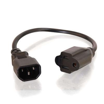 C2G Câble adaptateur d'alimentation pour moniteur 1 pi 18 AWG (03147)