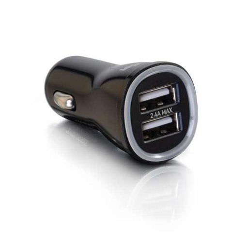 C2G Smart 2-Port USB Car Charger, 2.4A Output (21070)