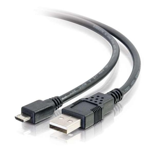 C2G USB-A 2.0/Micro USB-B 2.0, M/M, 4,6 m, noir (27395)