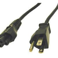 C2G 6ft 3-slot 18 AWG Laptop Power Cord (IEC320C5 -> NEMA 5-15P) (27400)