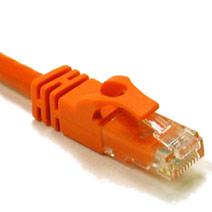 C2G 1ft Cat6 550MHz Snagless Patch Cable Orange (27810)