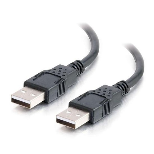 C2G Câble USB 2.0 A mâle vers A mâle de 2 m - Noir (28106)