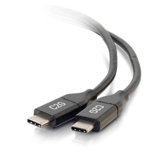 C2G Câble USB-C vers C 2.0 mâle vers mâle de 6 pieds (5A) (28828)