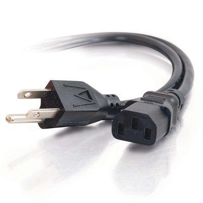 C2G 6ft Universal 16 AWG Power Cord (IEC320C13 to NEMA 5-15P) (25545)