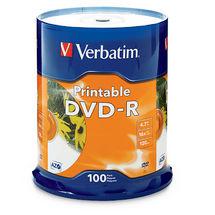 [4644260] Verbatim DVD-R - 4,7 Go - 100 unités (95153)